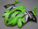 Kawasaki NINJA ZX6R 2007-2008 Injection ABS Fairing - Factory Style - Black Green - MFS5784